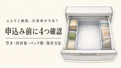 ひとり暮らしの冷凍庫、ふるさと納税の返礼品が入るか不安なときの確認手順