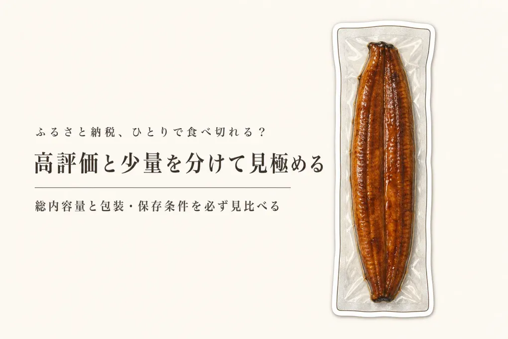 ふるさと納税の高評価・少量返礼品はどう選ぶ？一人分を見分ける5項目