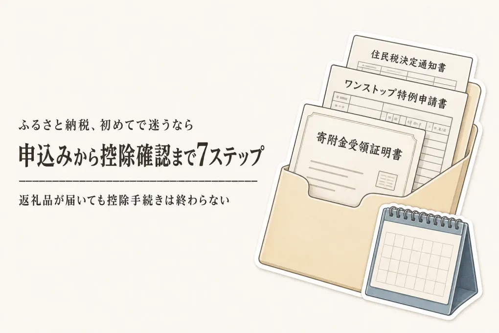 ふるさと納税のやり方は？初心者向けに申込みから控除確認まで7ステップで解説