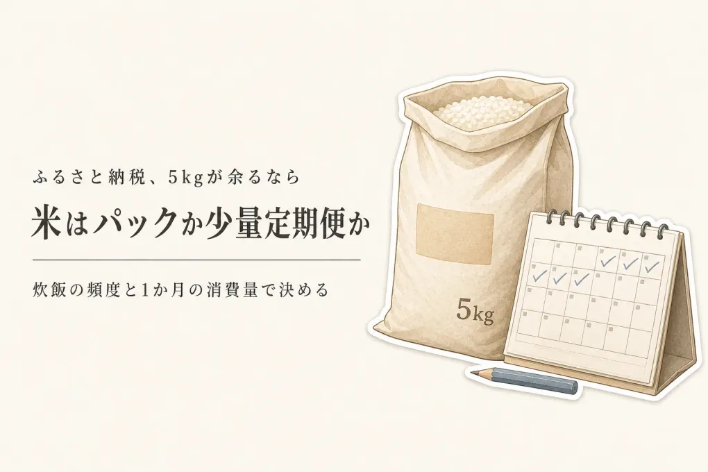 ふるさと納税の米、パックごはんと定期便はどちら？一人暮らしで5kgを余らせない選び方