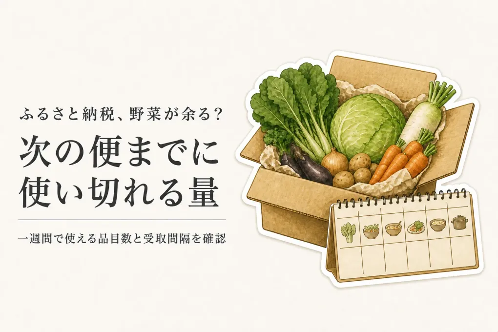 ふるさと納税の野菜定期便は一人暮らしで傷ませない？届く間隔と1回分の選び方