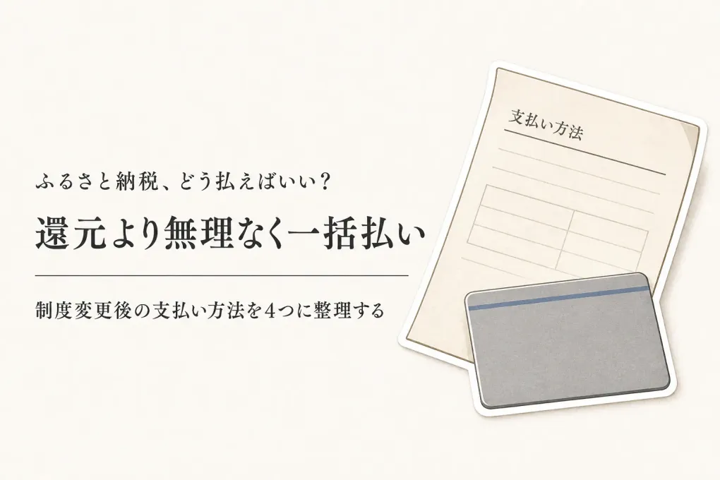 楽天ふるさと納税の支払い方法はどれが得？ポイント制度変更後の選び方